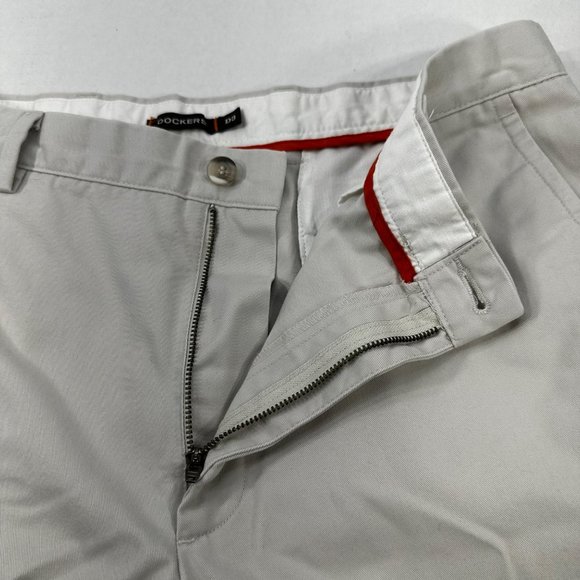 Dockers Men's Size 36X30 Pant Flat Front Straight Leg Beige Preowned - Picture 11 of 11